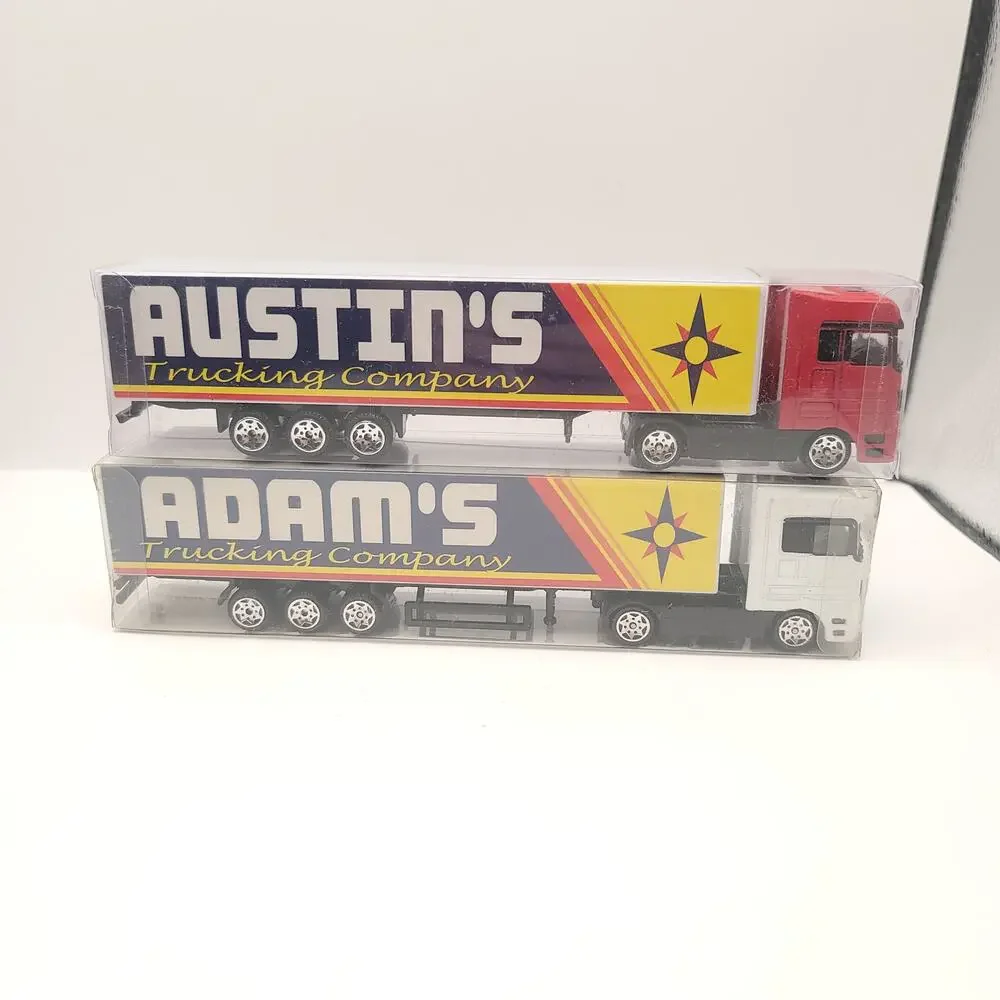 Swibco Trucking Company Toy Semi Truck Set of 10 New in package Gray Blue